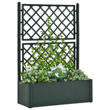 NNEVL Garden Raised Bed with Trellis and Self Watering System Green
