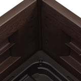 NNEVL Garden Raised Bed PP Mocha 43x43x35 cm