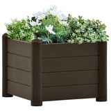 NNEVL Garden Raised Bed PP Mocha 43x43x35 cm