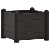 NNEVL Garden Raised Bed PP Anthracite 43x43x35 cm