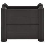 NNEVL Garden Raised Bed PP Anthracite 43x43x35 cm