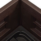 NNEVL Garden Raised Bed PP Anthracite 43x43x35 cm
