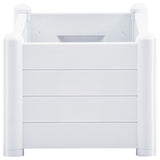 NNEVL Garden Raised Bed PP White 100x43x35 cm