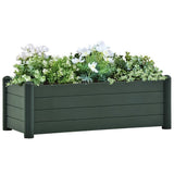 NNEVL Garden Raised Bed PP Green 100x43x35 cm