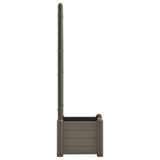 NNEVL Garden Planter with Trellis 43x43x142 cm PP Anthracite