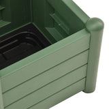 NNEVL Garden Planter with Trellis 43x43x142 cm PP Green