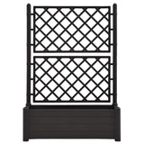 NNEVL Garden Planter with Trellis 100x43x142 cm PP Anthracite