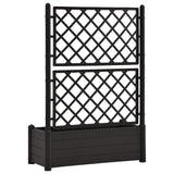 NNEVL Garden Planter with Trellis 100x43x142 cm PP Anthracite
