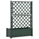 NNEVL Garden Planter with Trellis 100x43x142 cm PP Green