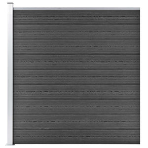 NNEVL Fence Panel WPC 175x186 cm Black