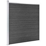 NNEVL Fence Panel WPC 175x186 cm Black