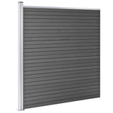 NNEVL Fence Panel WPC 175x186 cm Black