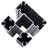 NNEVL Fence Panel WPC 175x186 cm Black