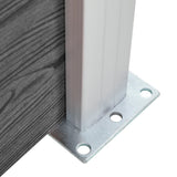 NNEVL Fence Panel WPC 175x146 cm Black