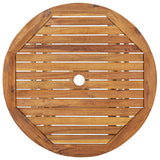 NNEVL Folding Garden Table 70 cm Solid Acacia Wood