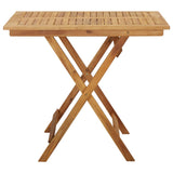 NNEVL Folding Garden Table 90x90x75 cm Solid Acacia Wood