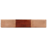 NNEVL Gym Bok Bench 160 cm Brown Real Leather and Solid Mango Wood