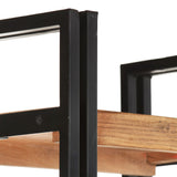 NNEVL 5-Tier Bookcase 40x30x180 cm Solid Acacia Wood