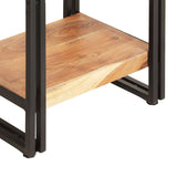 NNEVL 5-Tier Bookcase 40x30x180 cm Solid Acacia Wood