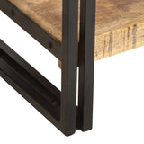 NNEVL 5-Tier Bookcase 40x30x180 cm Solid Mango Wood