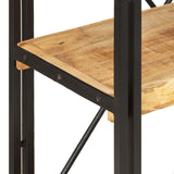 NNEVL 3-Tier Bookcase 60x30x80 cm Solid Mango Wood