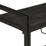 NNEVL 3-Tier Bookcase Black 140x30x80 cm Solid Mango Wood