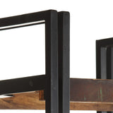 NNEVL 5-Tier Bookcase 40x30x180 cm Solid Reclaimed Wood
