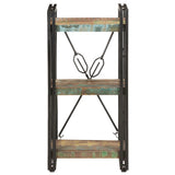 NNEVL 3-Tier Bookcase 40x30x80 cm Solid Reclaimed Wood