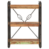 NNEVL 3-Tier Bookcase 60x30x80 cm Solid Reclaimed Wood