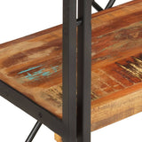 NNEVL 3-Tier Bookcase 60x30x80 cm Solid Reclaimed Wood