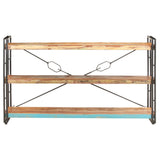 NNEVL 3-Tier Bookcase 140x30x80 cm Solid Reclaimed Wood