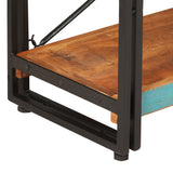NNEVL 3-Tier Bookcase 140x30x80 cm Solid Reclaimed Wood