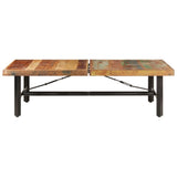NNEVL Coffee Table 142x90x42 cm Solid Reclaimed Wood