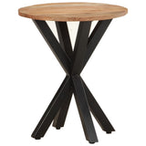 NNEVL Side Table 48x48x56 cm Solid Acacia Wood