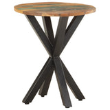 NNEVL Side Table 48x48x56 cm Solid Reclaimed Wood