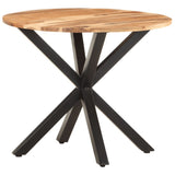 NNEVL Side Table 68x68x56 cm Solid Acacia Wood