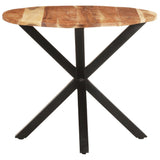 NNEVL Side Table 68x68x56 cm Solid Acacia Wood