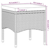 NNEVL 5 Piece Garden Dining Set Poly Rattan & Solid Acacia Wood Grey