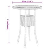 NNEVL 5 Piece Garden Lounge Set Poly Rattan Grey
