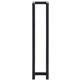 NNEVL Towel Rack Black 12.5x12.5x60 cm Iron