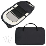NNEVL Foldable Dog Playpen with Carrying Bag Black 90x90x58 cm