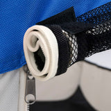 NNEVL Foldable Dog Playpen with Carrying Bag Blue 125x125x61 cm