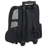 NNEVL Foldable Multipurpose Pet Trolley Black