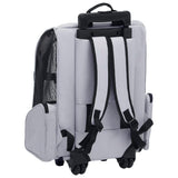 NNEVL Foldable Multipurpose Pet Trolley Grey
