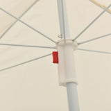 NNEVL Outdoor Parasol with Steel Pole Sand 180 cm