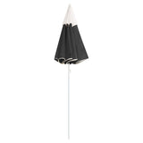 NNEVL Outdoor Parasol with Steel Pole Anthracite 180 cm