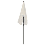 NNEVL Garden Parasol with Pole 200x130 cm Sand