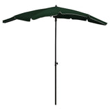 NNEVL Garden Parasol with Pole 200x130 cm Green