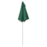 NNEVL Garden Half Parasol with Pole 180x90 cm Green