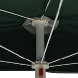 NNEVL Garden Half Parasol with Pole 180x90 cm Green